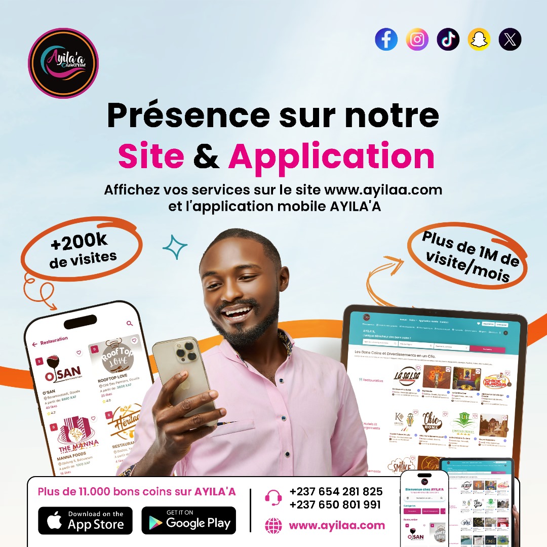 Présence site et app